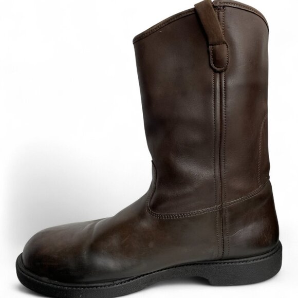 Red Head Leather Waterproof Brown Western Cowboy Biker Work Boots Men's 13 E - Picture 5 of 13